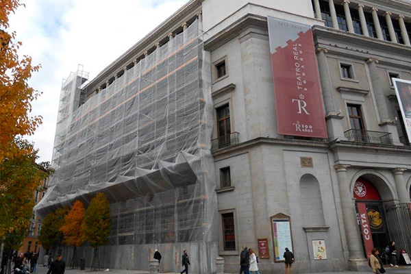 FCC Industrial avanza en las obras de rehabilitación y acondicionamiento del Teatro Real